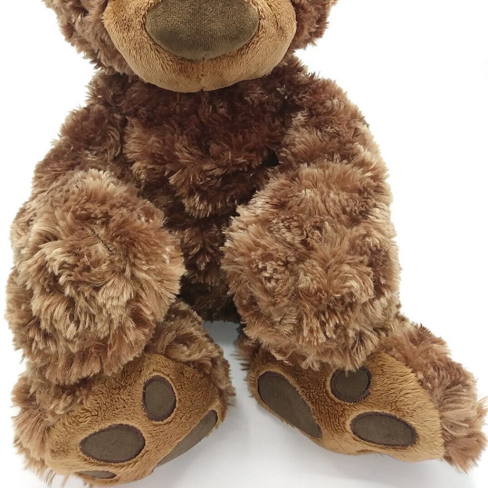 GUND Philbin Teddy Bear Chocolate Brown 18" Plush Stuffed Animal 320047 Paw Pads - Picture 15 of 15